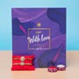 Alluring Rakhi Set Chocolate Hamper For UK