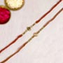 Elegant Ganesha Diamond Rakhi Set For UK