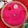 Tree Shape Rakhi with Puja Thali