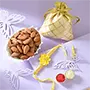 Sunny Blossom Rakhi with 100gm Almond for USA Brother