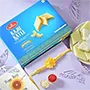 Royal Flower Design Rakhi with 200gm Kaju Katli