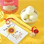 1kg White Rasgulla with Rakhi Symphony for USA