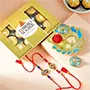 Ganeshas Rakhi with 12pc Ferrero Rocher for USA Bro