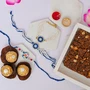 Family Rakhi Combo with Dodha Burfi & Ferrero