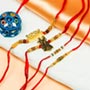 Pearl, Radha Krishna & Veera Set of 4 Rakhis