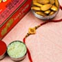 Om Rakhi With Soan Papdi & Almonds