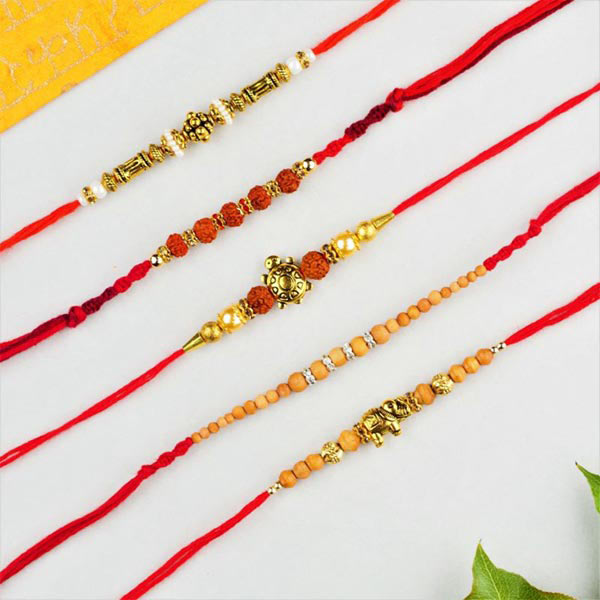 Send Best 5 Rajasthani Style Rakhi Collection Online