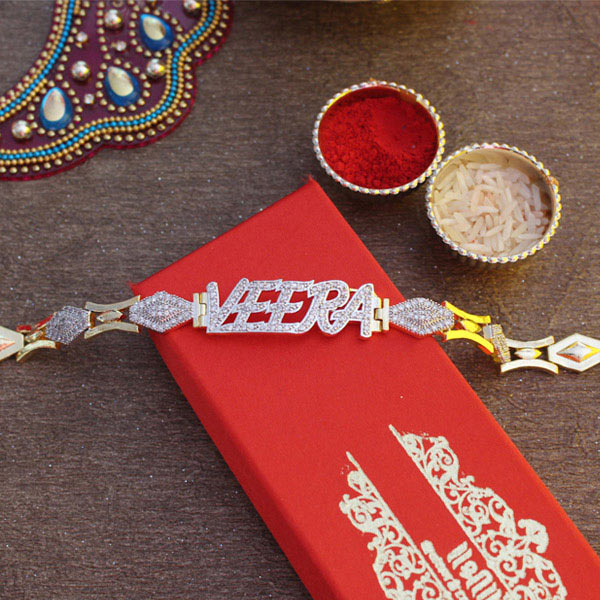 Auspicious Gold OM Rudraksh Rakhi Bracelet for Bhai | Buy Online Bracelet  Rakhi