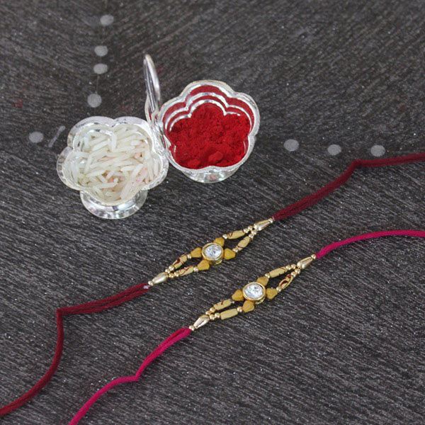 Send The Enticing Pair of Rakhis Online | Rakhibazaar.com