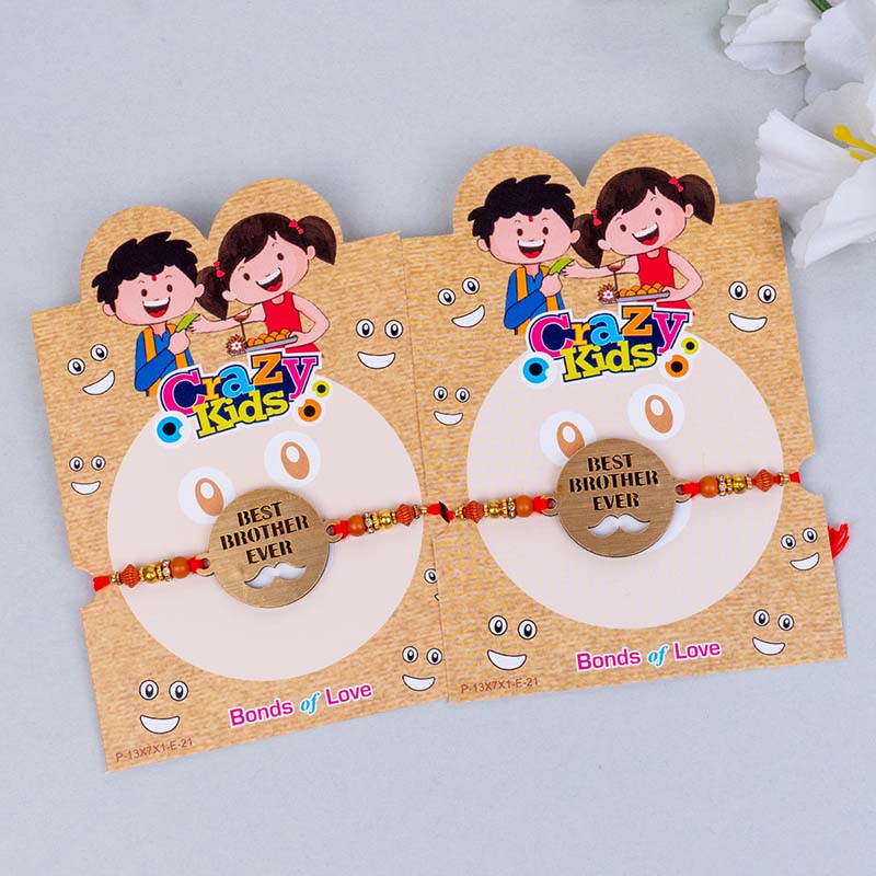 Send Set of 8 Rakhi with Rudraksha Rakhi N Kids Rakhi Online ...