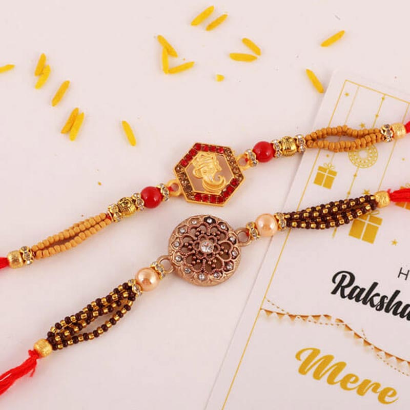 Send Spiritual Rakhi Set to USA Online | Rakhibazaar.com
