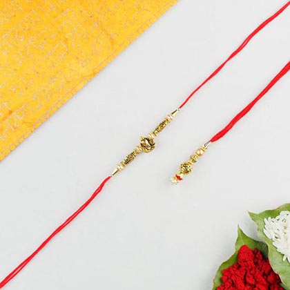 Divine Bhaiya Bhabhi 2 Rakhi Set