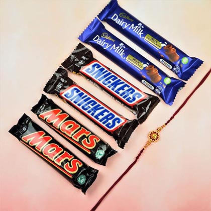 Aum Rakhi With Chocolates