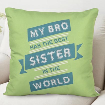 Quirky Quote Cushion for Sister