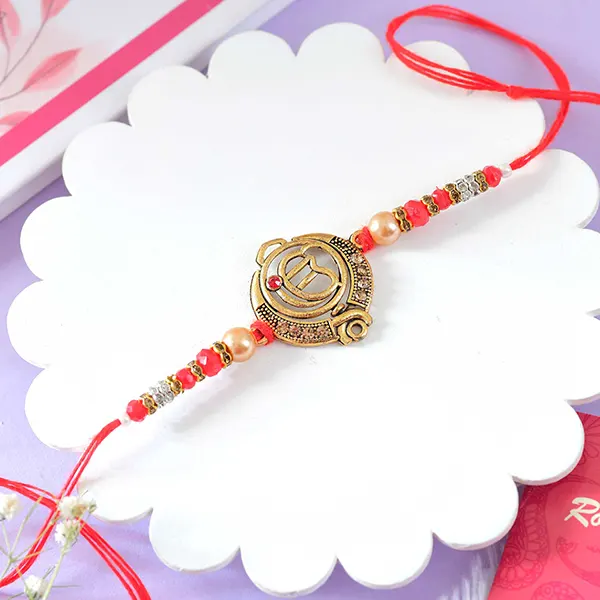 Ek Onkar Harmony Rakhi with Kaju Katli