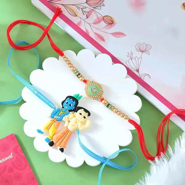 Set of 2 Kids and Adult Rakhi