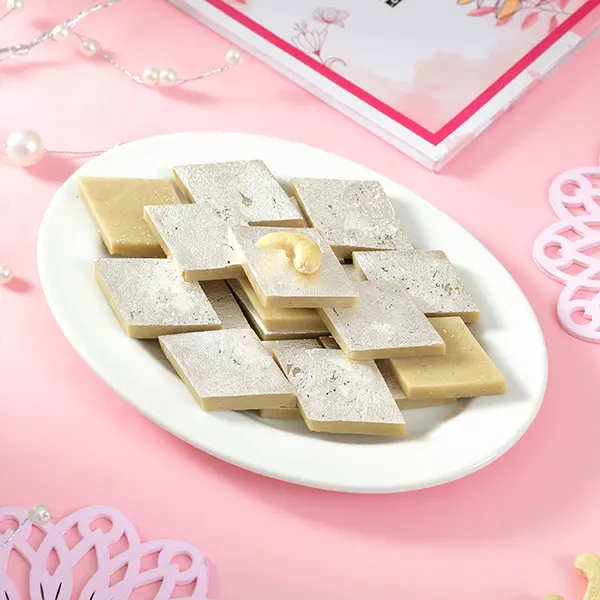 Set of 3 Traditional Punjabi Rakhi with Kaju Katli