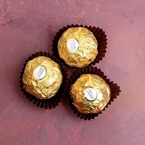 Set of 3 Traditional Rudraksh Rakhi with Sweet, Dryfruit and Chocolate