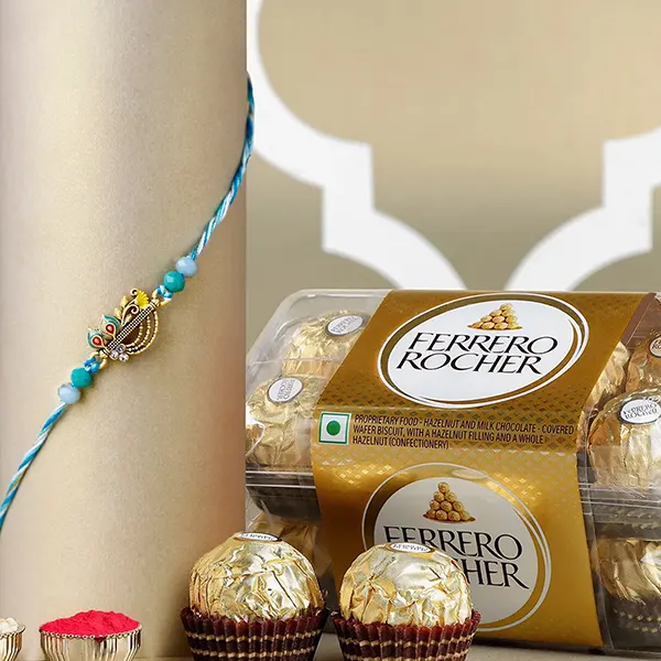 Melodic Krishna Flute Rakhi N Ferrero Rocher