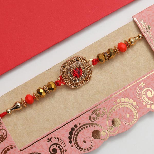 Rajasthani Style Raja Rani Rakhi Set to Australia