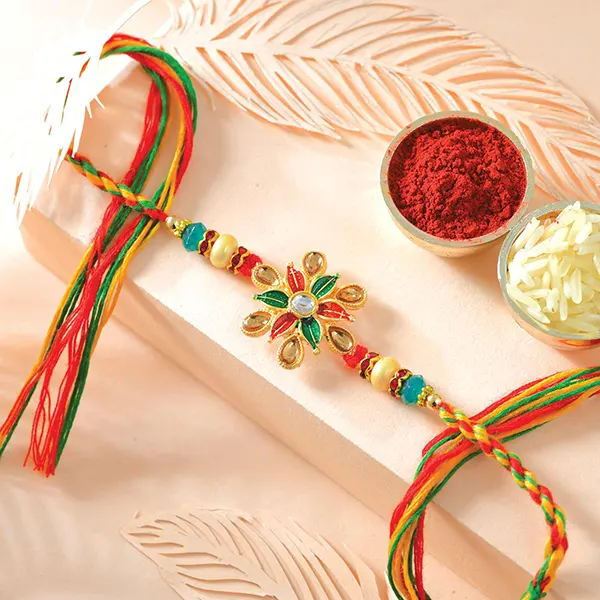 Floral Rakhi and Ferrero Rocher