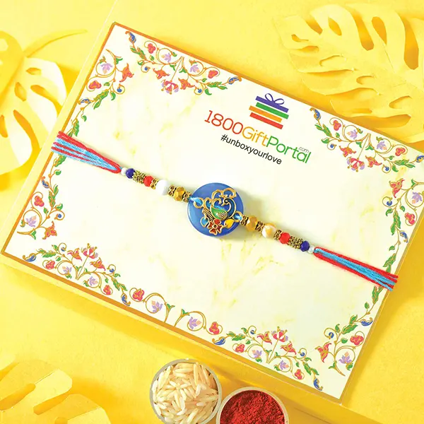 Colourful Rakhi with Ferrero