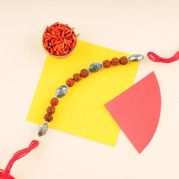 Blessings with Rudraksh Rakhi