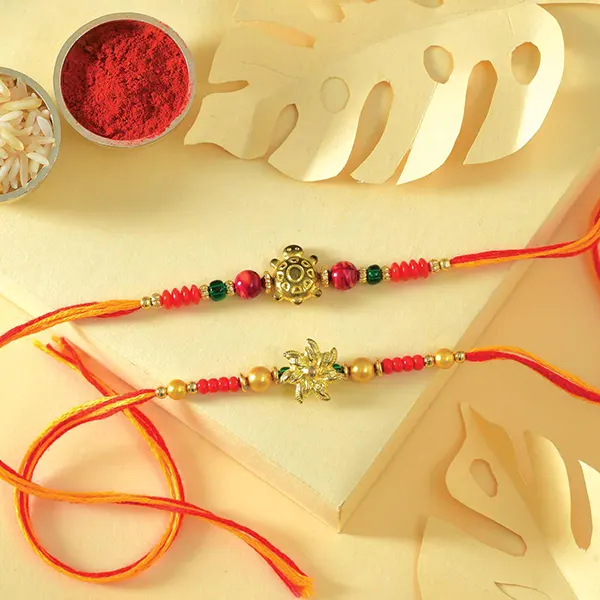 Twin Charm Rakhi and Ferrero Rocher