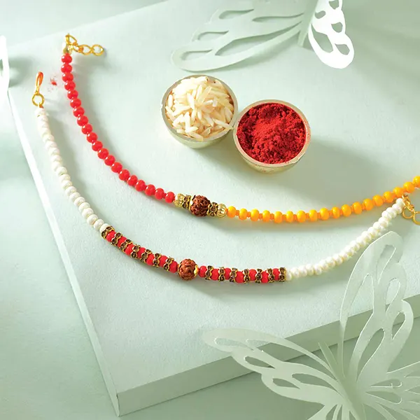 Sleek Pretty Rakhi Pair