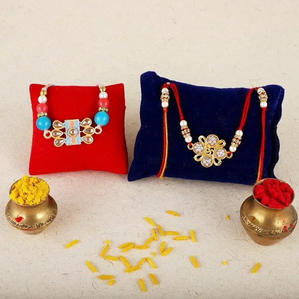 Alluring Double Rakhi Set