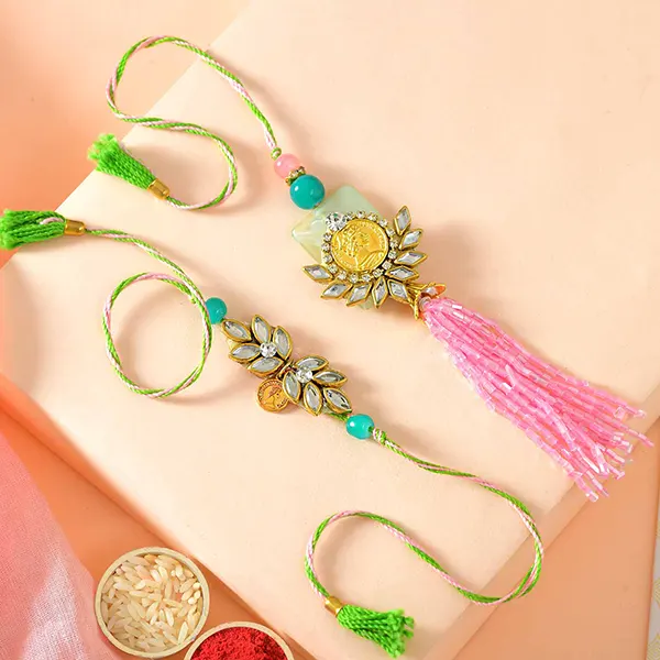 Especial Coloured Lumba Rakhi Set