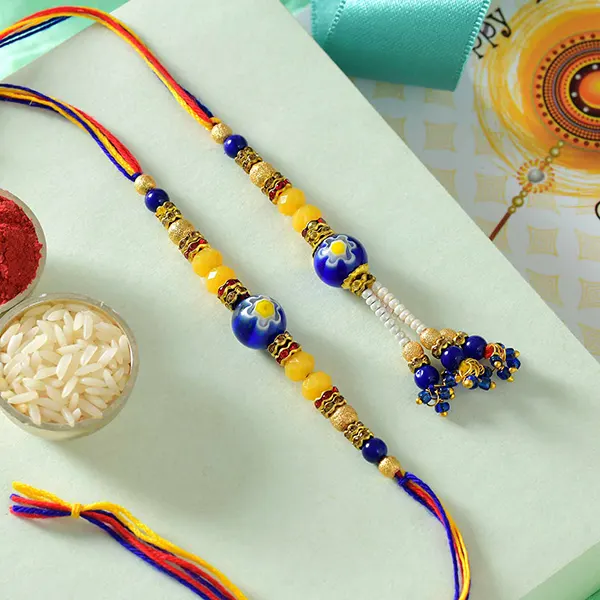 Indigo Bhaiya Bhabhi Rakhi Set