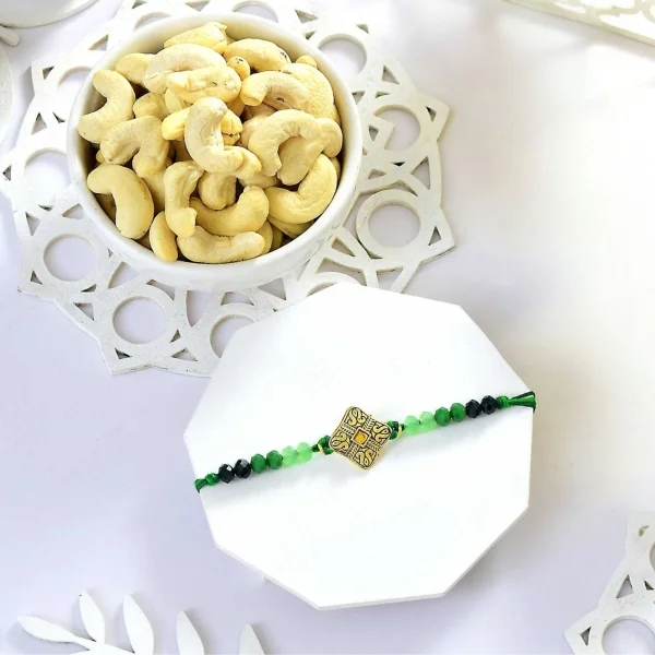 Premium Rakhi Gift Combo with Ferrero Rocher & Cashew Nut