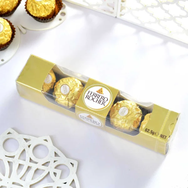 Premium Rakhi Gift Combo with Ferrero Rocher & Cashew Nut