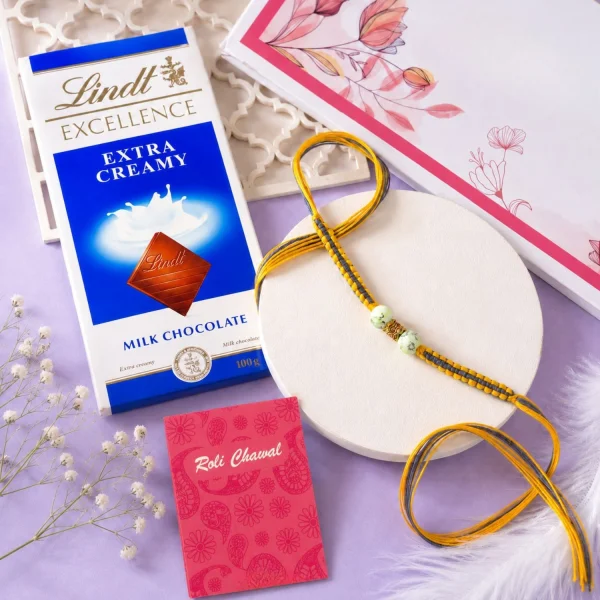 Premium Rakhi with Lindt Chocolates