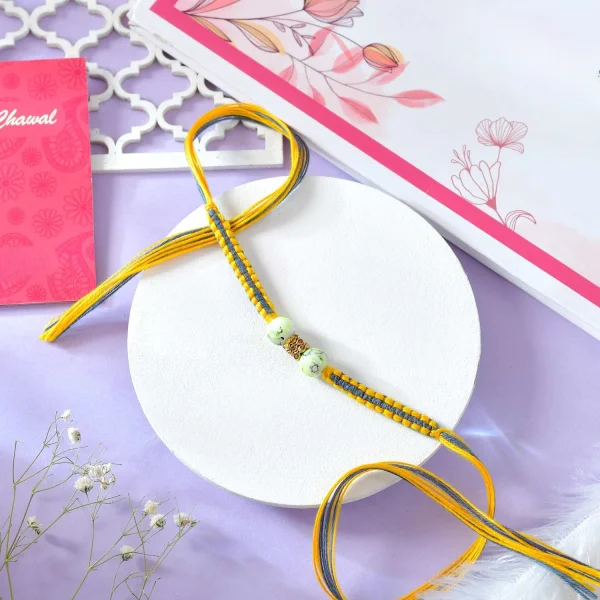 Premium Two Beaded Rakhi Thread