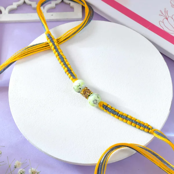 Premium Two Beaded Rakhi Thread