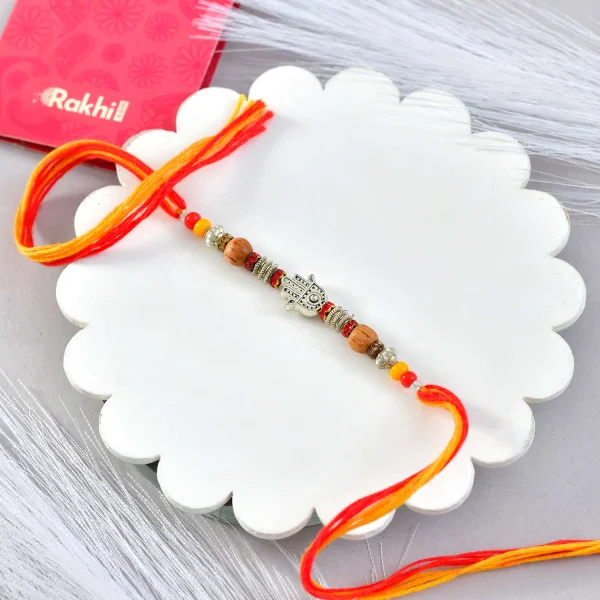 Hamsa Rakhi Gift Combo with Lindt Excellence Chocolates