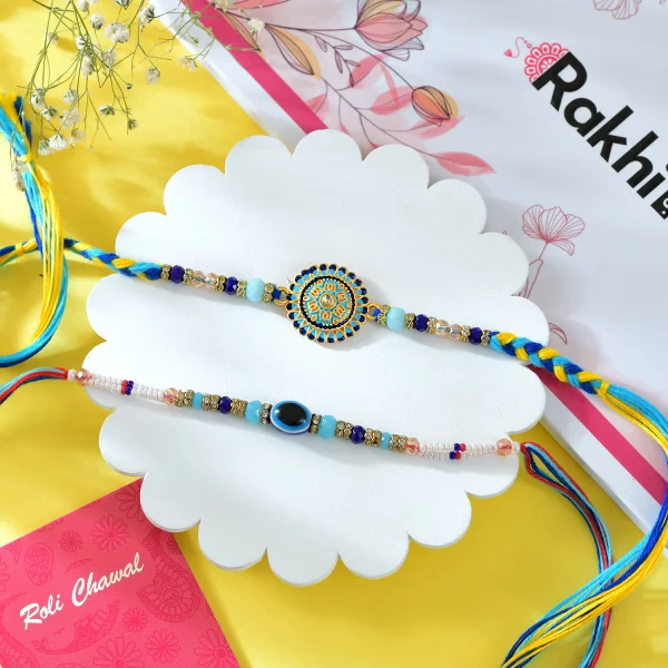 Premium Raja Rani Rakhi Set