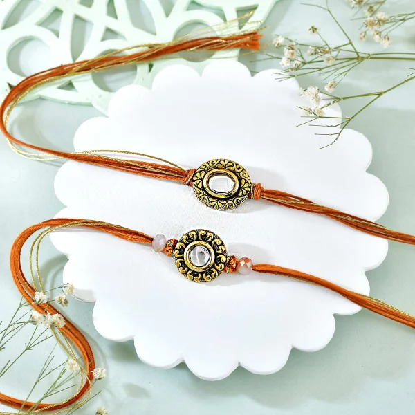 Pack of 2 Rakhi with Kaju Katli