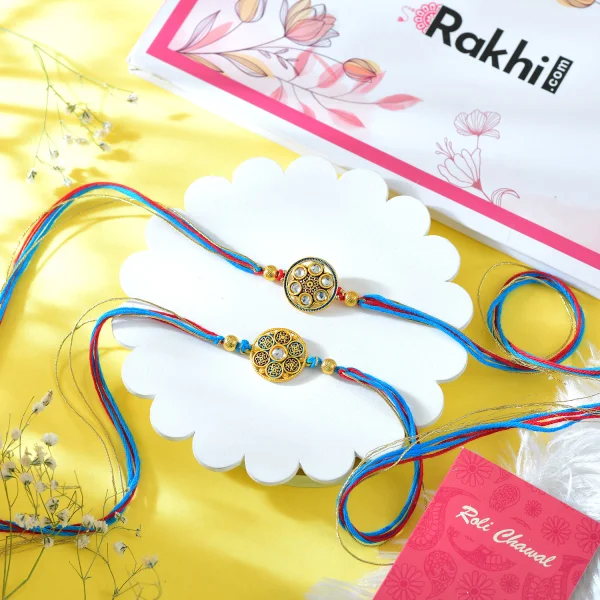 Pack of 2 Splendid Rakhi for Bhai