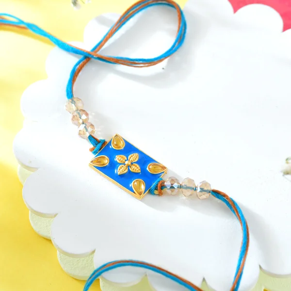 Premium 2 Royal Blue Rakhi Set