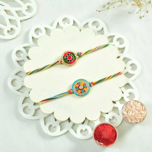 Premium A pair of Trendy Rakhi