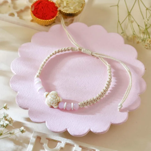 Premium Lucky Turtle Rakhi Set
