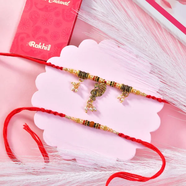 Bhaiya Bhabhi Rakhi Set Gift Combo with Gourmet Hamper