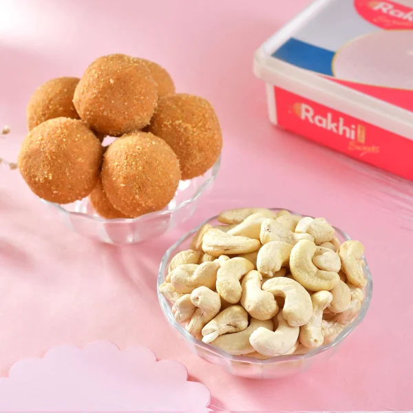 Bhaiya Bhabhi Rakhi Set Gift Combo with Gourmet Hamper