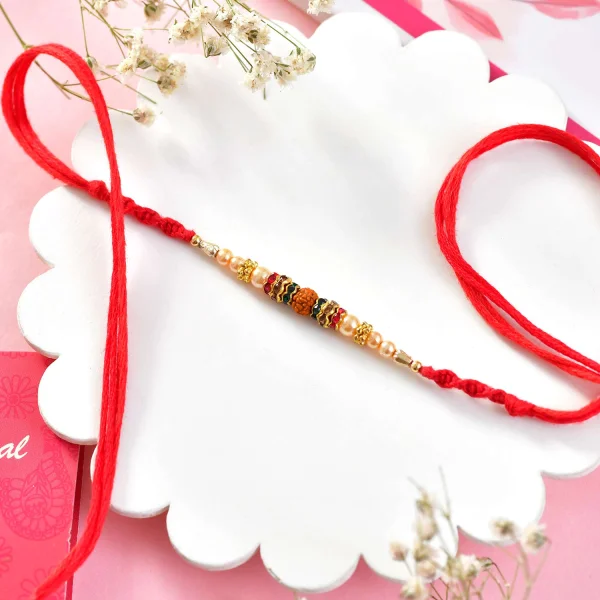 Premium Rajasthani Style Peacock Rakhi Set