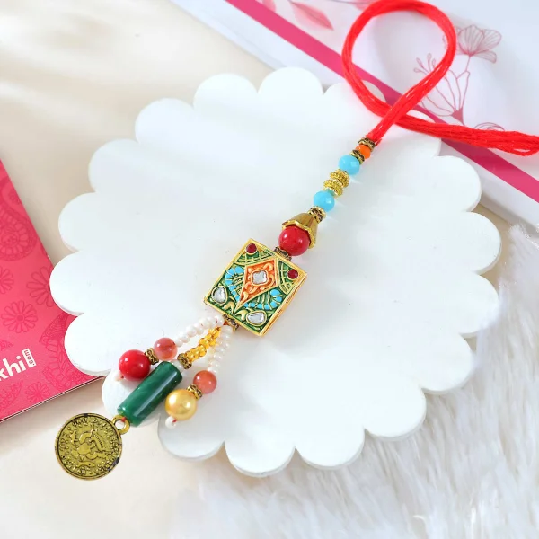 Premium Exquisite Bhaiya Bhabhi Rakhi Set