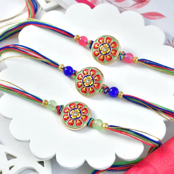 Pack of 3 Ethnic Rakhi