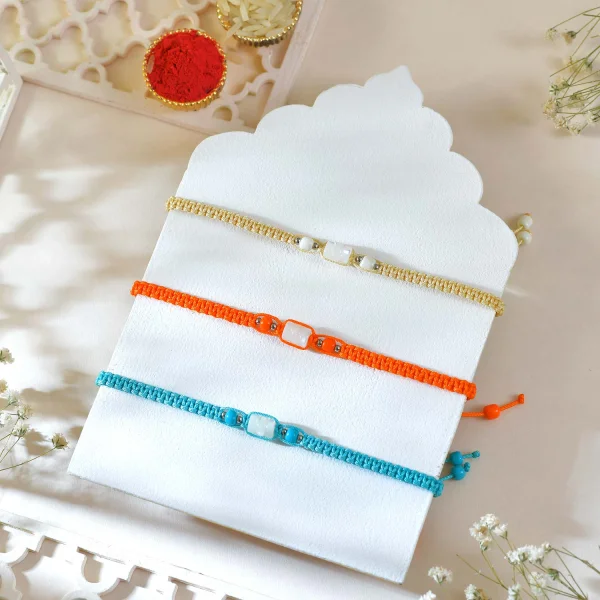 Luxury Rakhi Trio Set